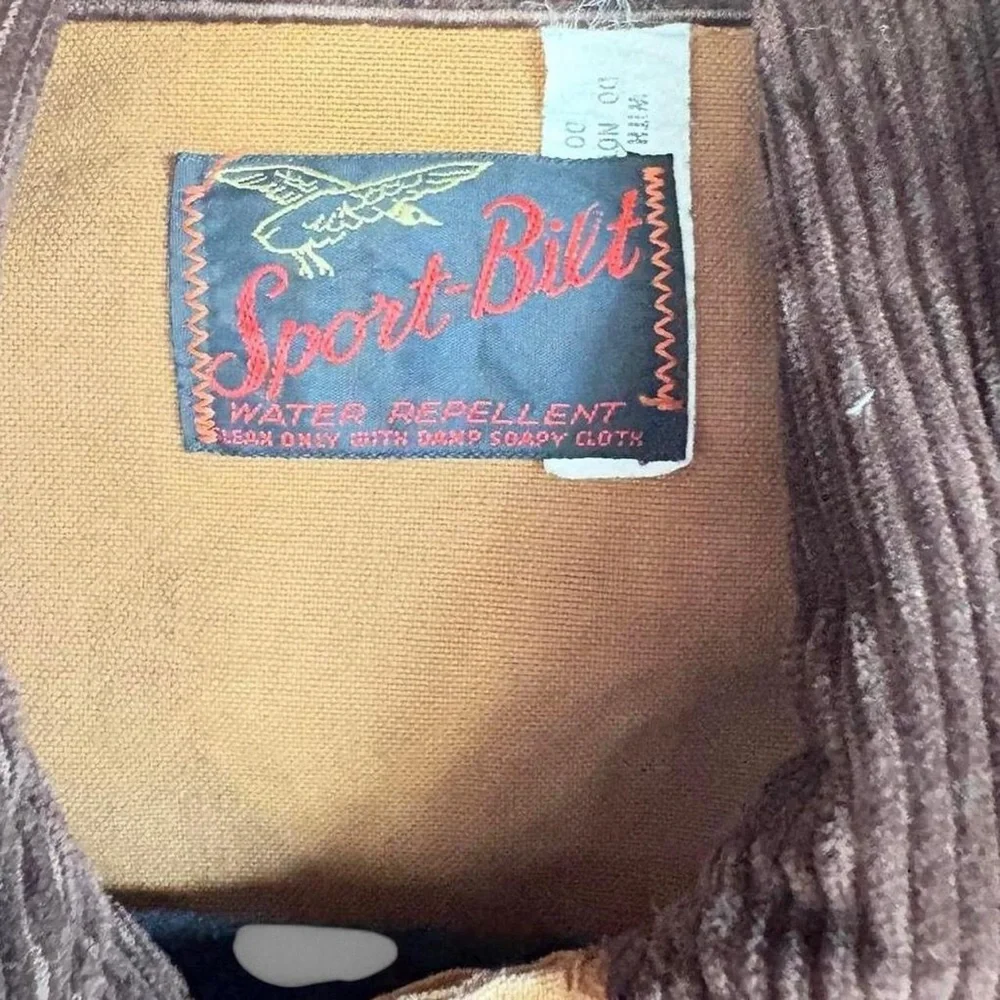 80s Sport-Bilt Game Bird Hunting Jacket Vintage Size Medium 21.5 x 24